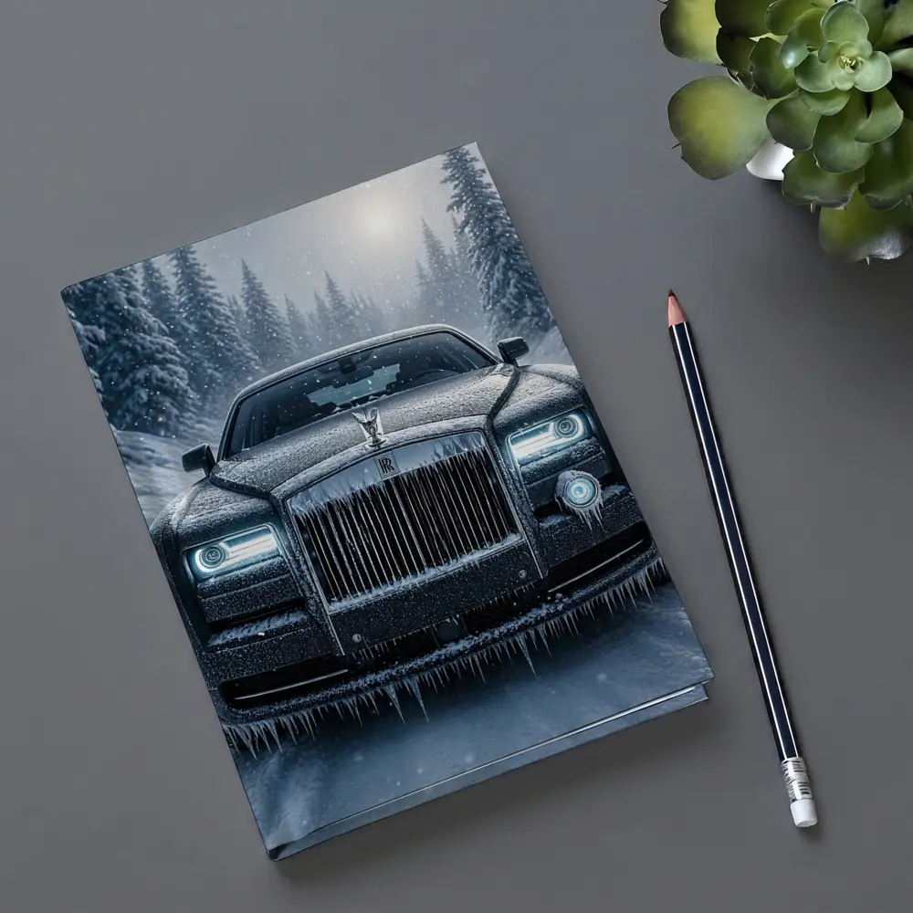Rolls Royce Phantom Frozen Winter Snow Forest – Notebooks