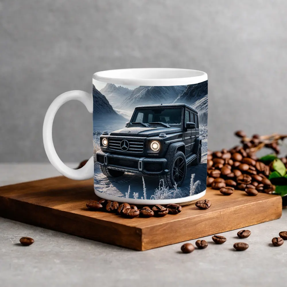 Mercedes Benz G Class Frozen Winter Mountains – Mugs