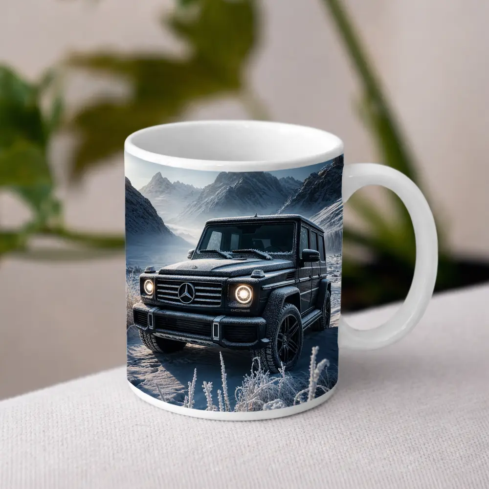 Mercedes Benz G Class Frozen Winter Mountains – Mugs