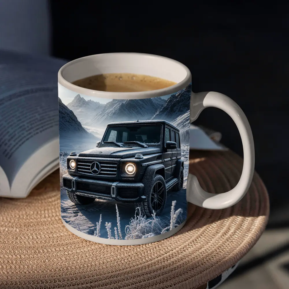 Mercedes Benz G Class Frozen Winter Mountains – Mugs