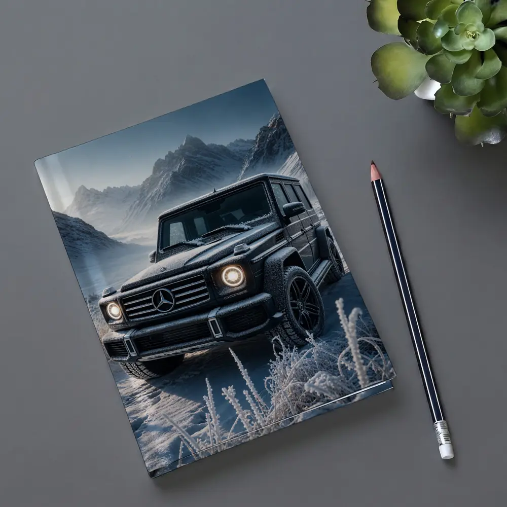 Mercedes Benz G Class Frozen Winter Mountains – Notebooks