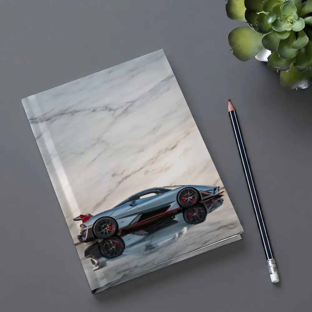 SSC Tuatara Supercar Against Marble Wall – Notebooks
