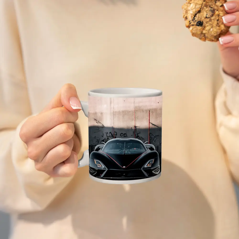 SSC North America Supercar Black Concrete Wall – Mugs