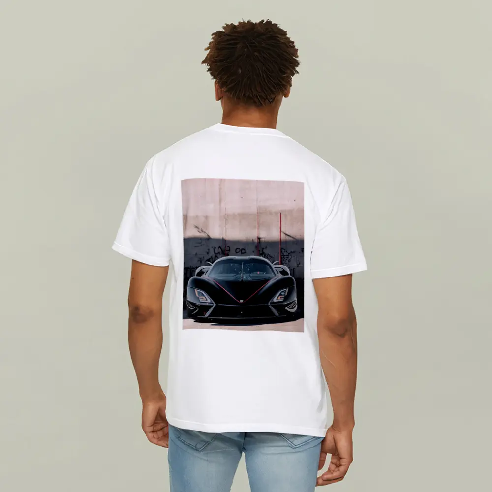 SSC North America Supercar Black Concrete Wall – T-Shirts