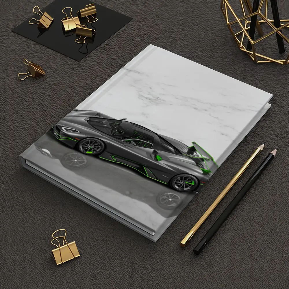 SSC North America Supercar Green Marble Background – Notebooks