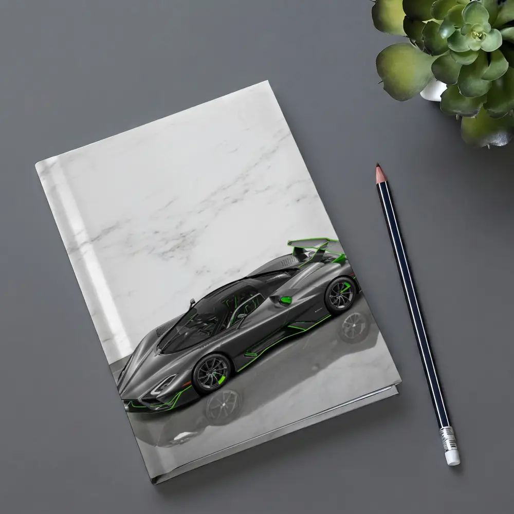 SSC North America Supercar Green Marble Background – Notebooks