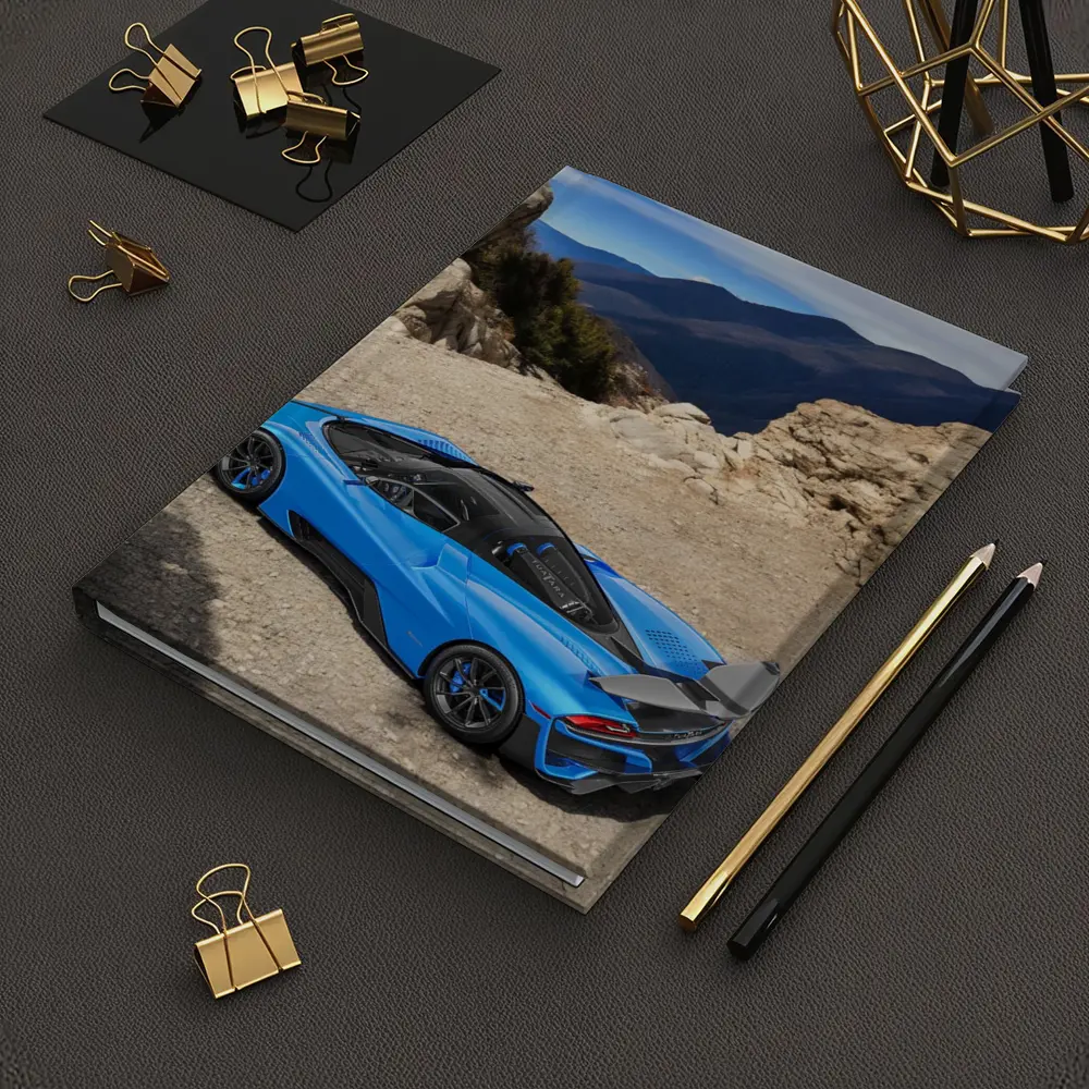 SSC North America Blue Supercar Mountain Setting – Notebooks