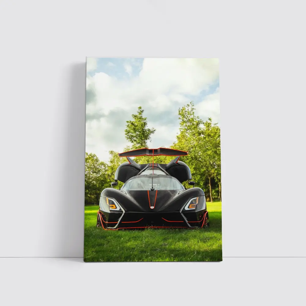 SSC Tuatara Black Supercar Green Park – Wall Art