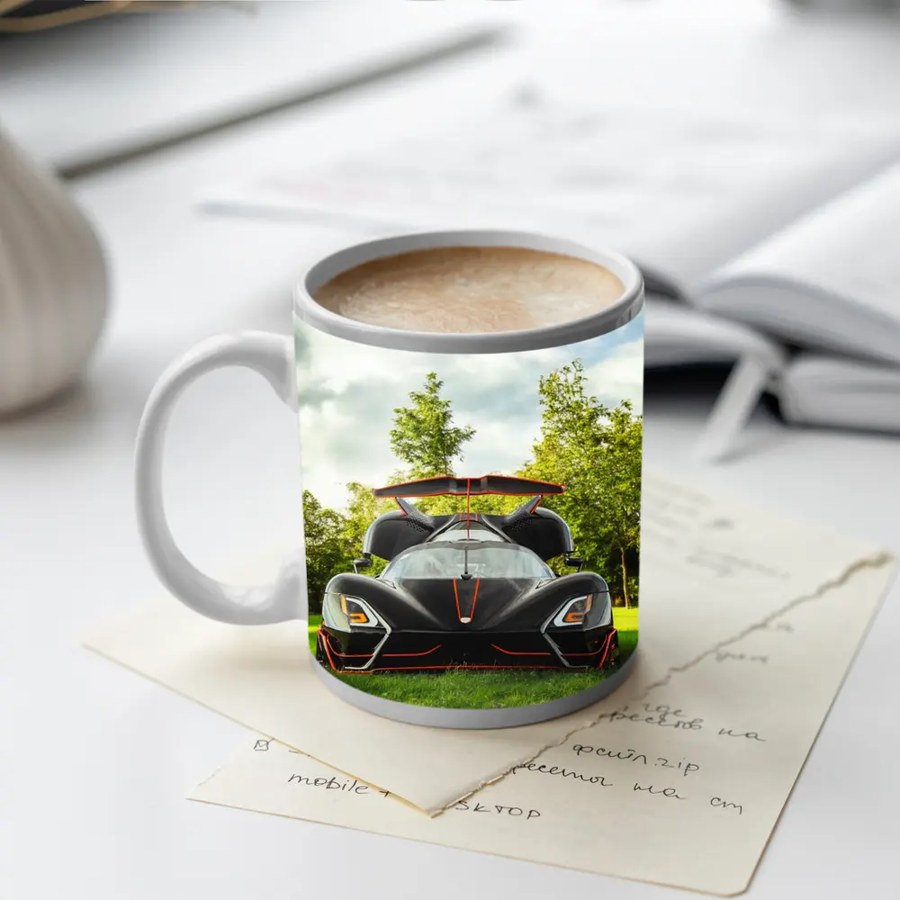 SSC Tuatara Black Supercar Green Park – Mugs