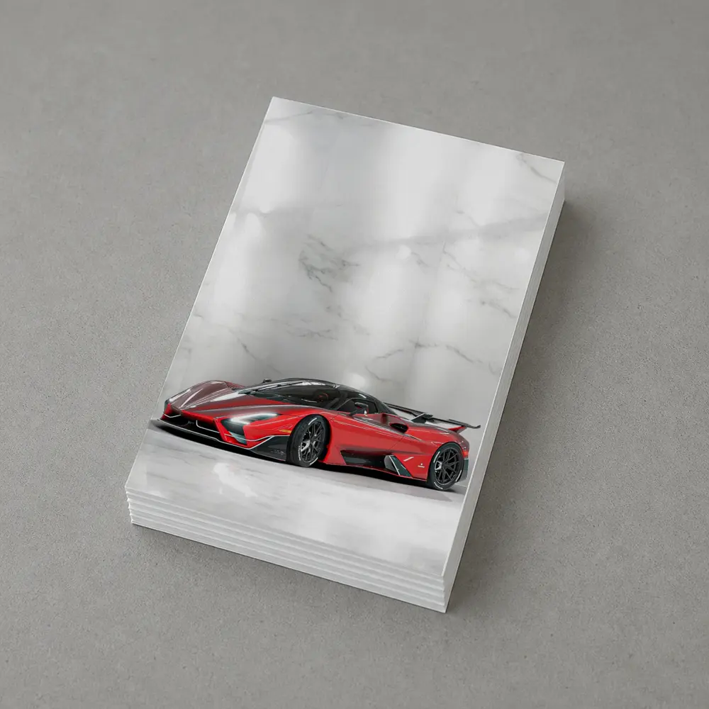 SSC North America Supercar Marble White Showroom – Postcards