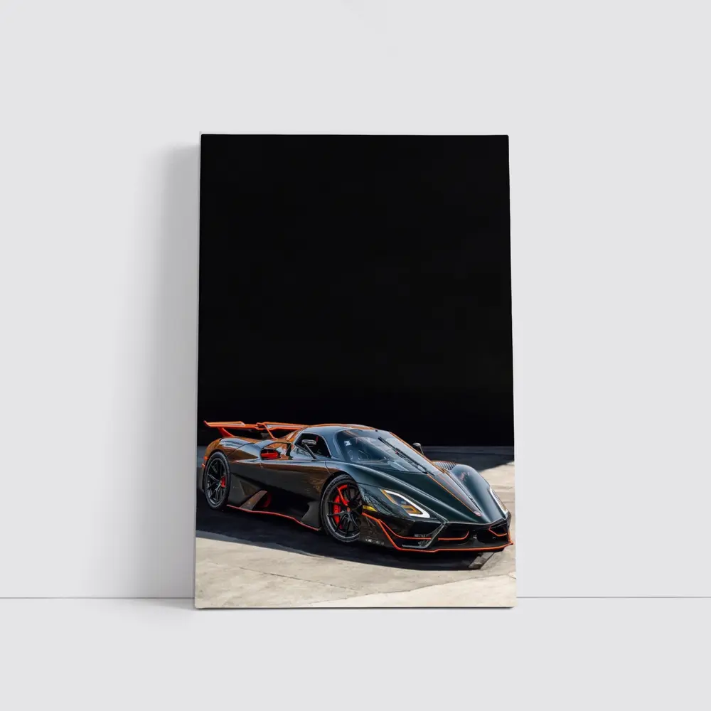 SSC Tuatara Supercar Dark Studio Setting – Wall Art