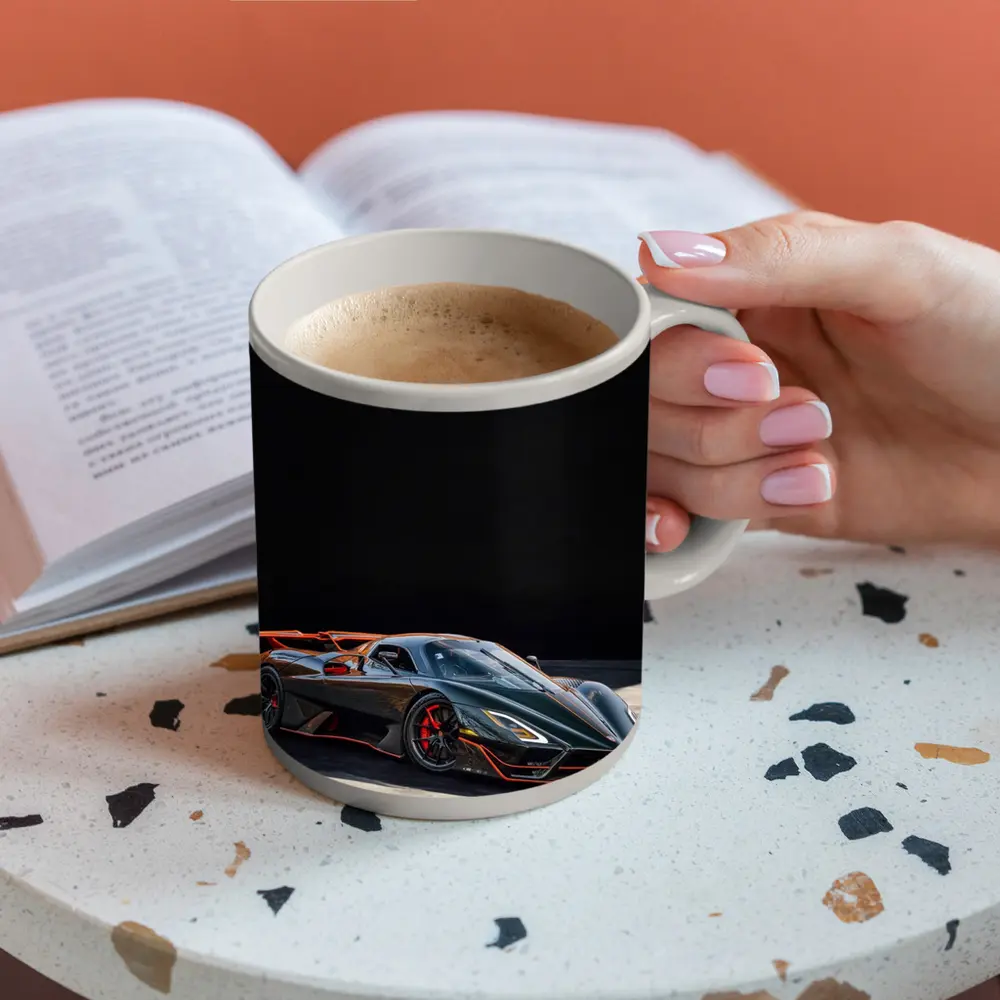 SSC Tuatara Supercar Dark Studio Setting – Mugs