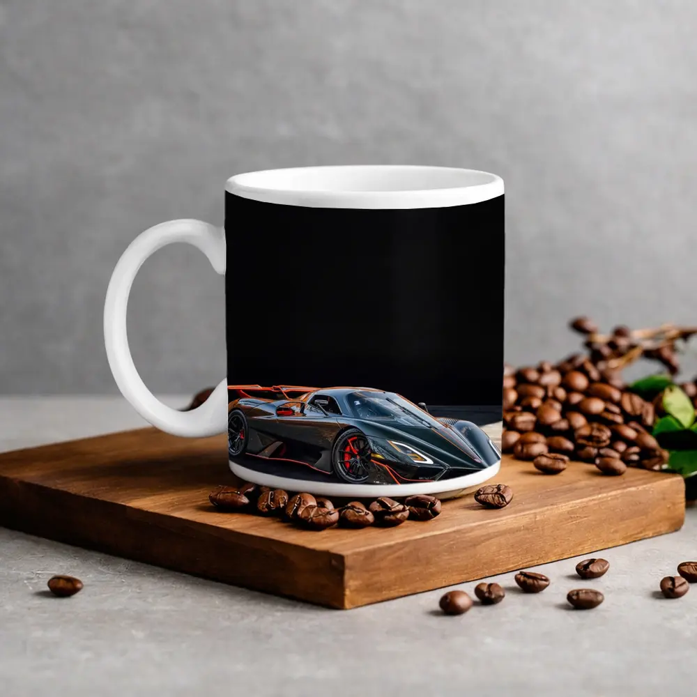 SSC Tuatara Supercar Dark Studio Setting – Mugs