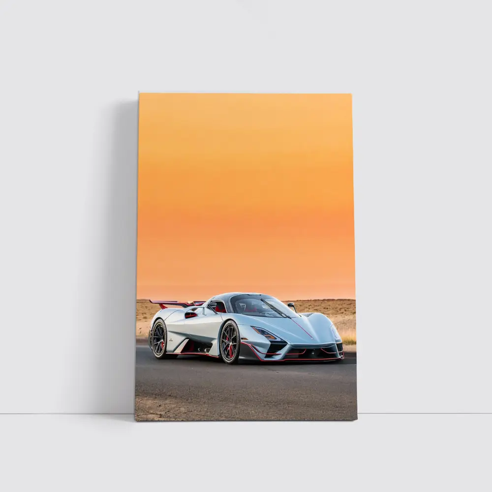SSC Tuatara Supercar Desert Sunset Road – Wall Art