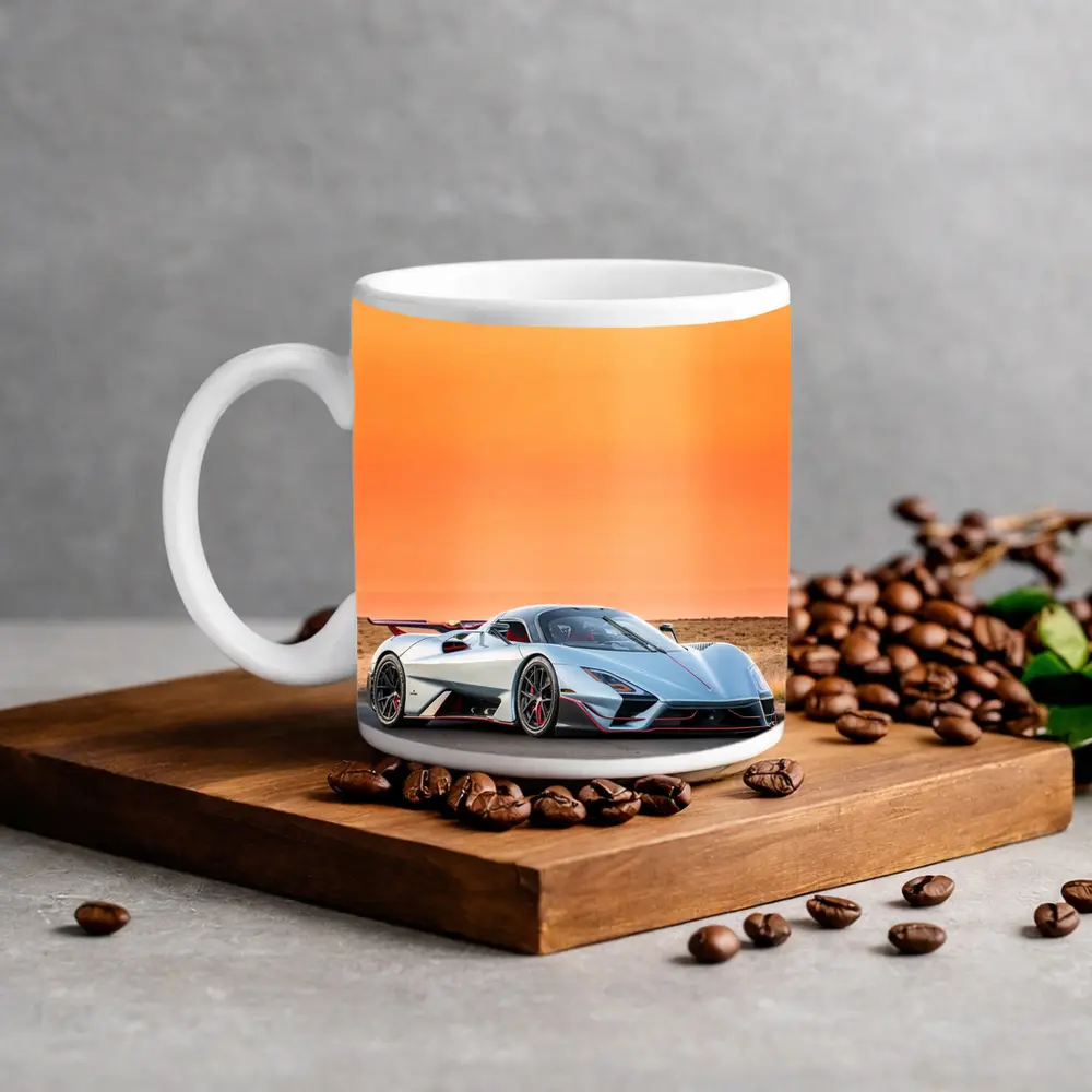 SSC Tuatara Supercar Desert Sunset Road – Mugs