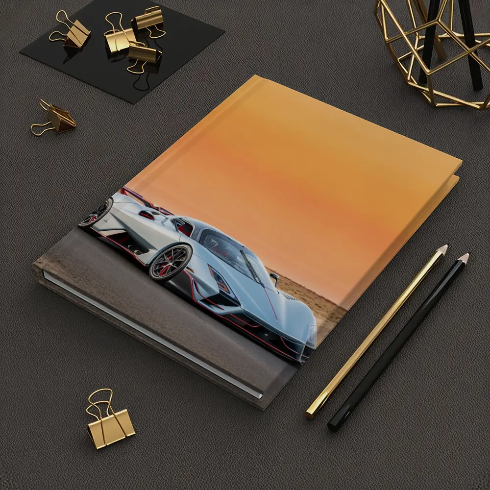 SSC Tuatara Supercar Desert Sunset Road – Notebooks