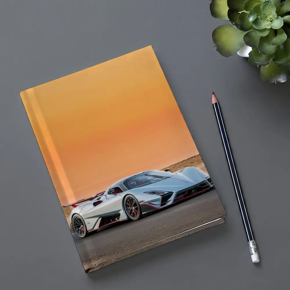 SSC Tuatara Supercar Desert Sunset Road – Notebooks