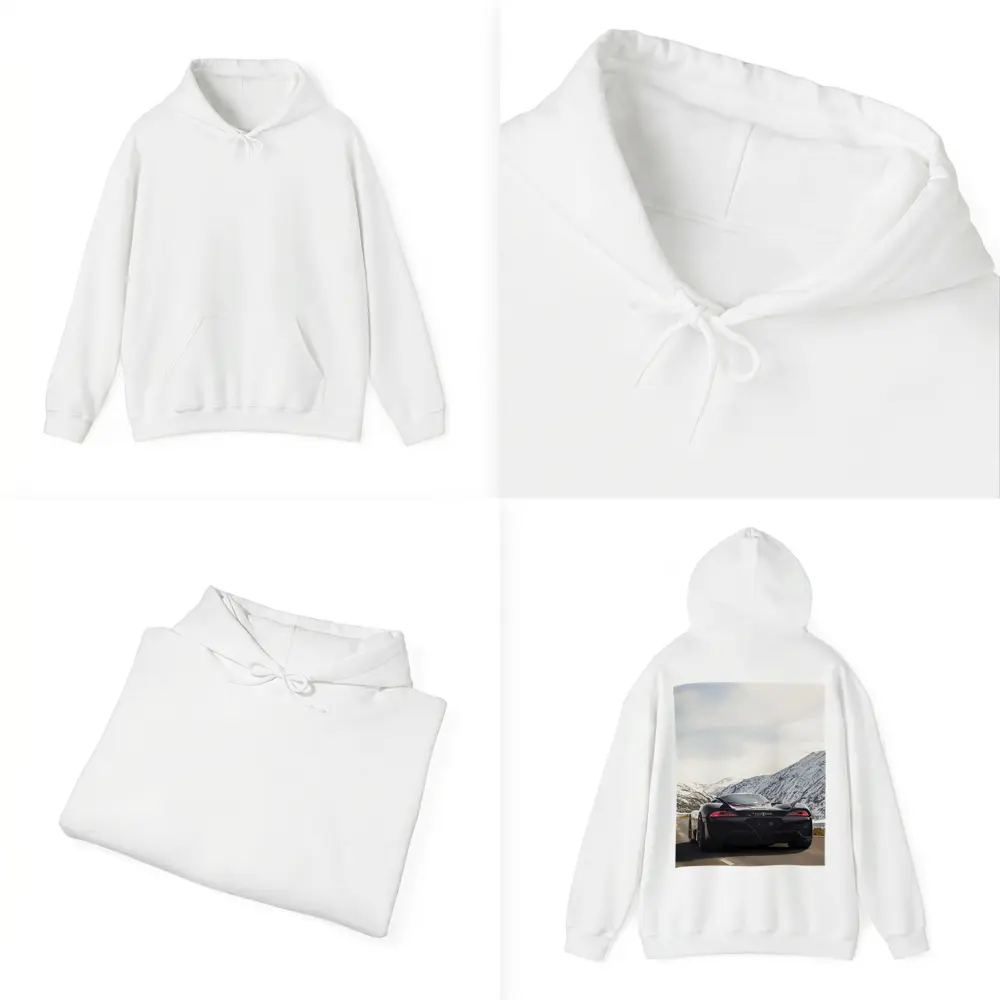 SSC Tuatara Supercar Snowy Mountain Road – Hoodies