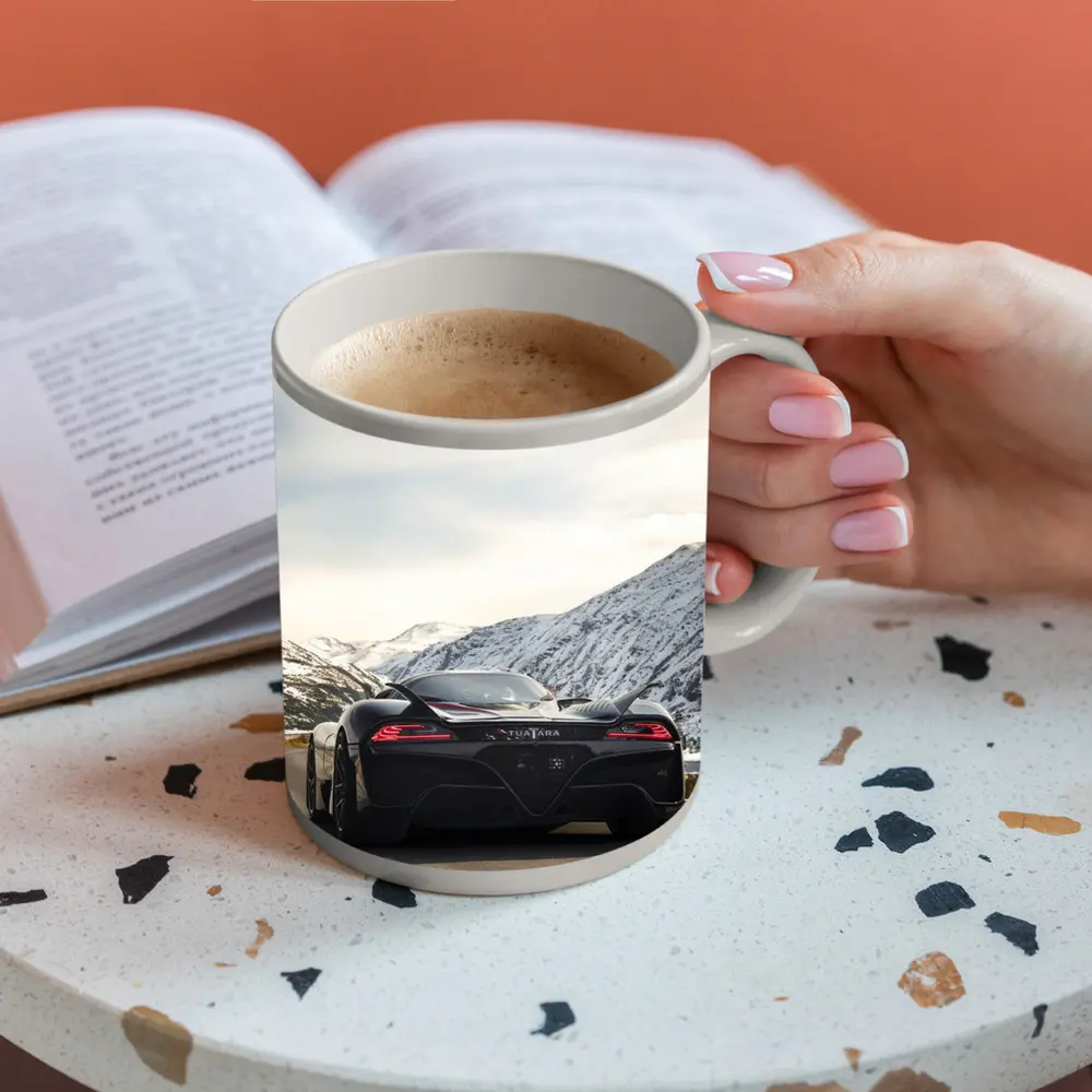 SSC Tuatara Supercar Snowy Mountain Road – Mugs