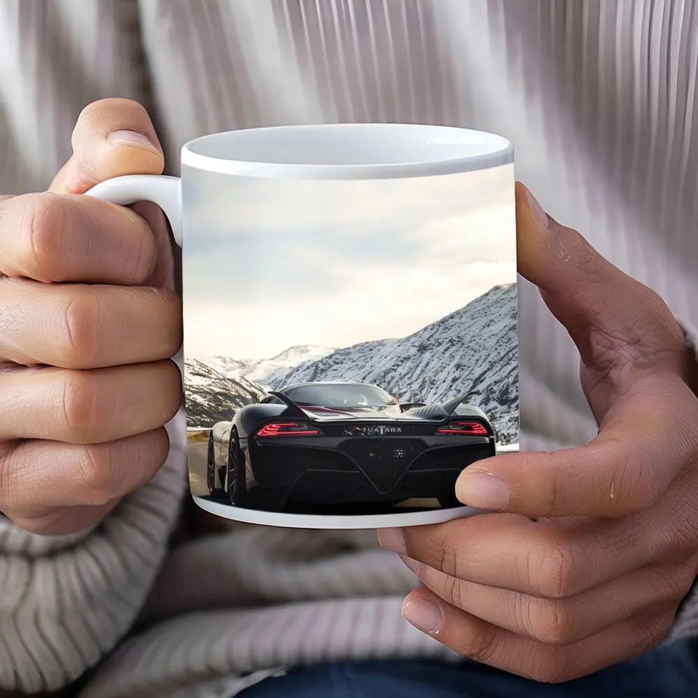 SSC Tuatara Supercar Snowy Mountain Road – Mugs