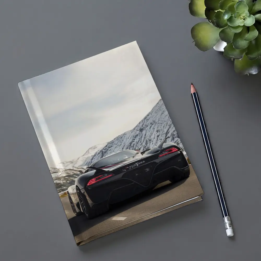 SSC Tuatara Supercar Snowy Mountain Road – Notebooks