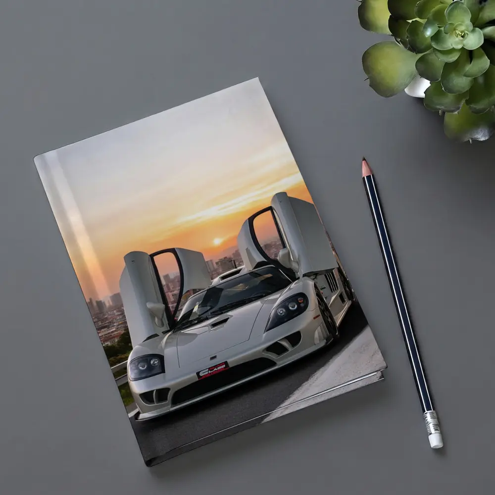 Saleen S7 White Supercar City Sunset – Notebooks