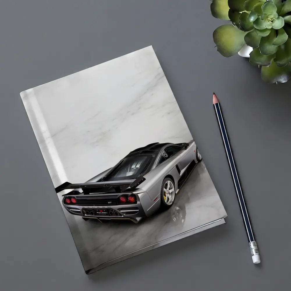 Saleen S7 Supercar Silver Marble Studio – Notebooks