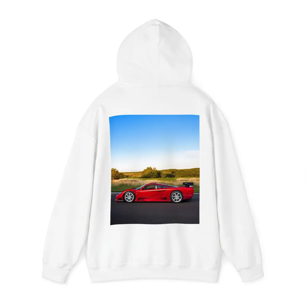 Saleen S7 Red Supercar Open Road Sunset – Hoodies