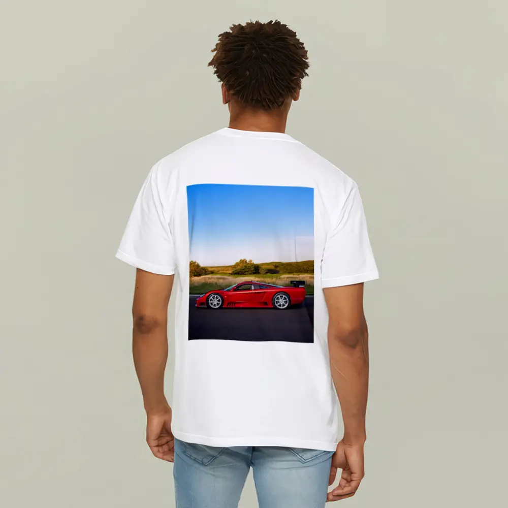 Saleen S7 Red Supercar Open Road Sunset – T-Shirts