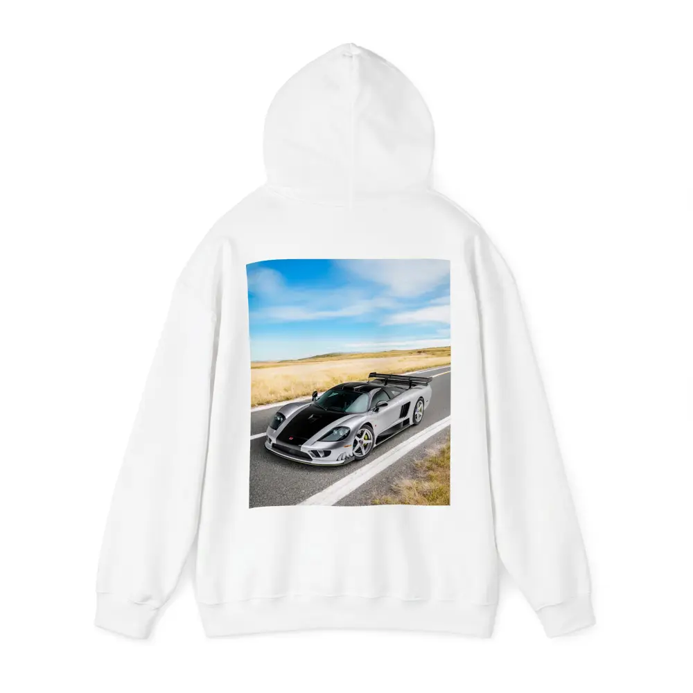 Saleen S7 Supercar On Open Country Road – Hoodies