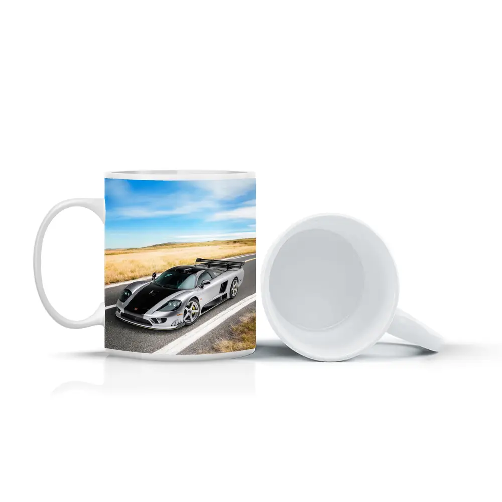 Saleen S7 Supercar On Open Country Road – Mugs