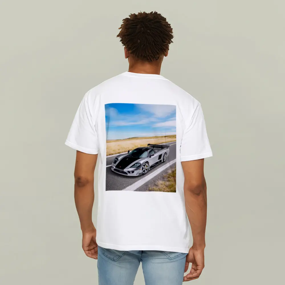 Saleen S7 Supercar On Open Country Road – T-Shirts