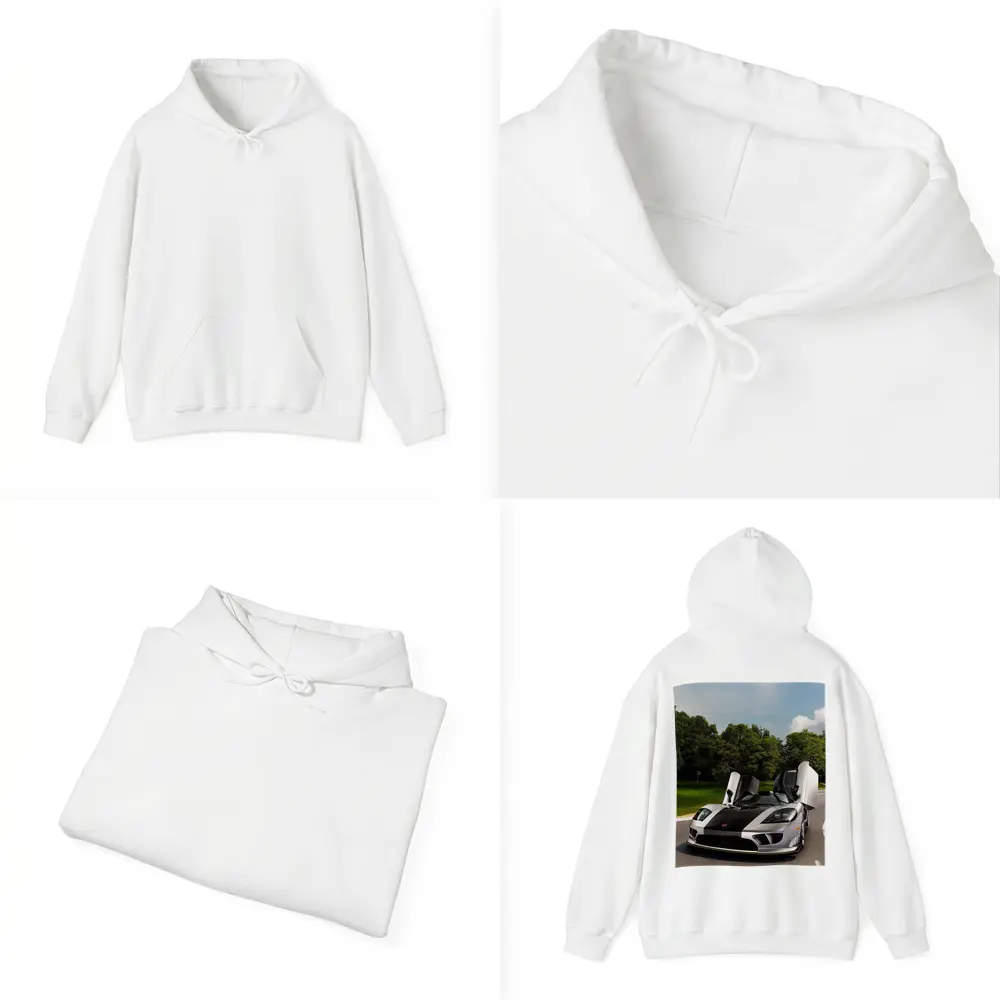 Saleen S7 Supercar Doors Open Road – Hoodies