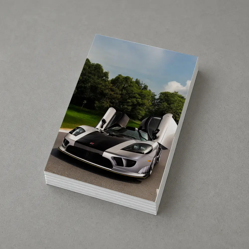 Saleen S7 Supercar Doors Open Road – Postcards
