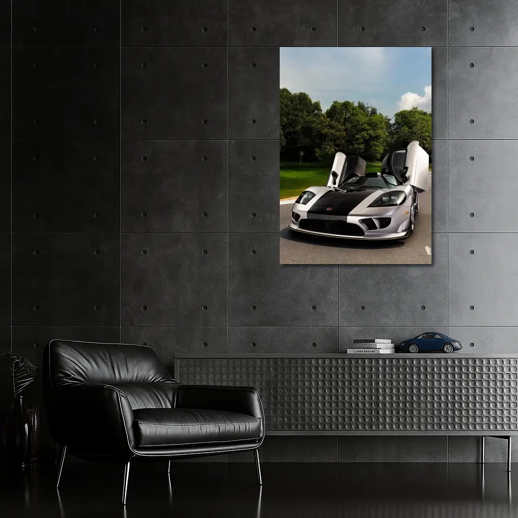 Saleen S7 Supercar Doors Open Road – Wall Art