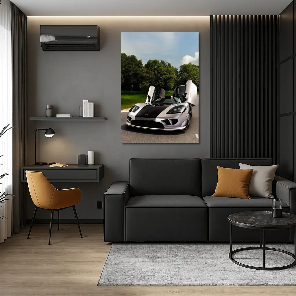 Saleen S7 Supercar Doors Open Road – Wall Art