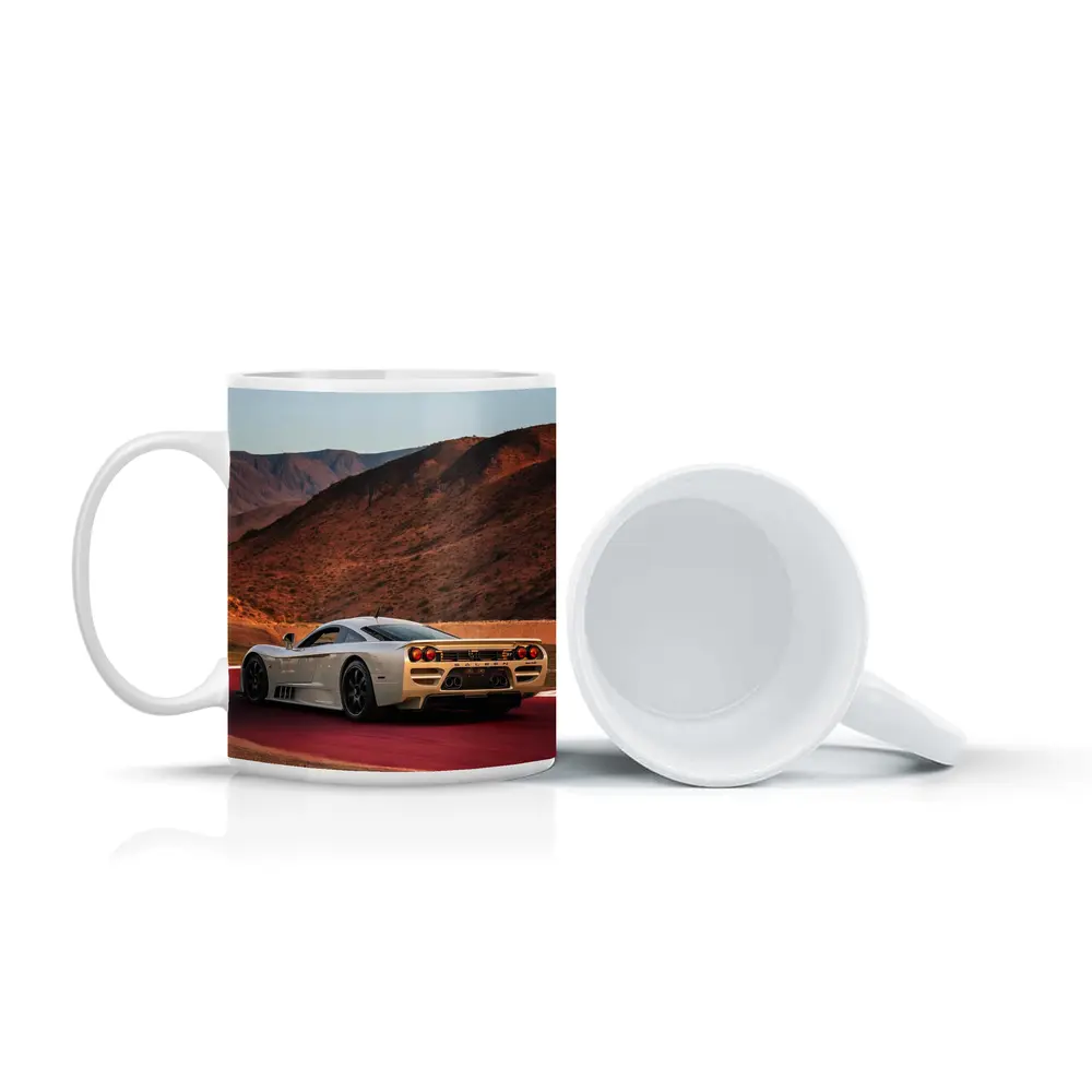Saleen S7 Supercar On Red Racetrack – Mugs