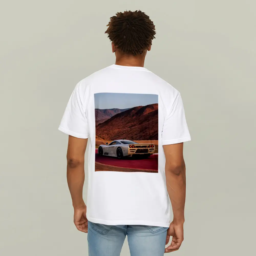 Saleen S7 Supercar On Red Racetrack – T-Shirts