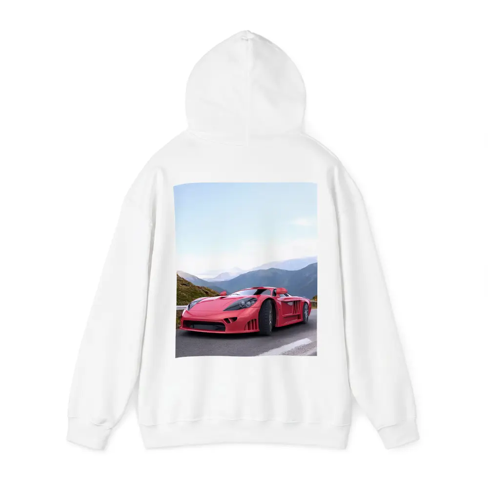 Saleen S7 Red Supercar Mountain Road – Hoodies