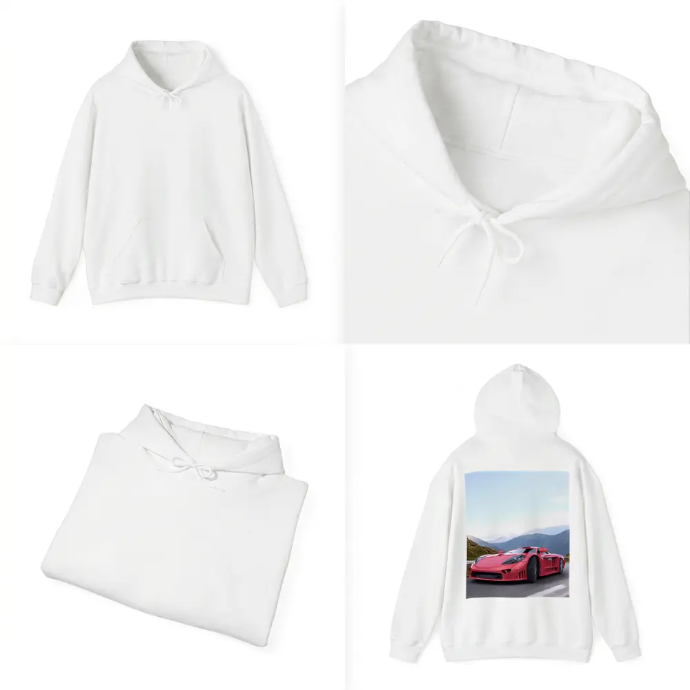 Saleen S7 Red Supercar Mountain Road – Hoodies