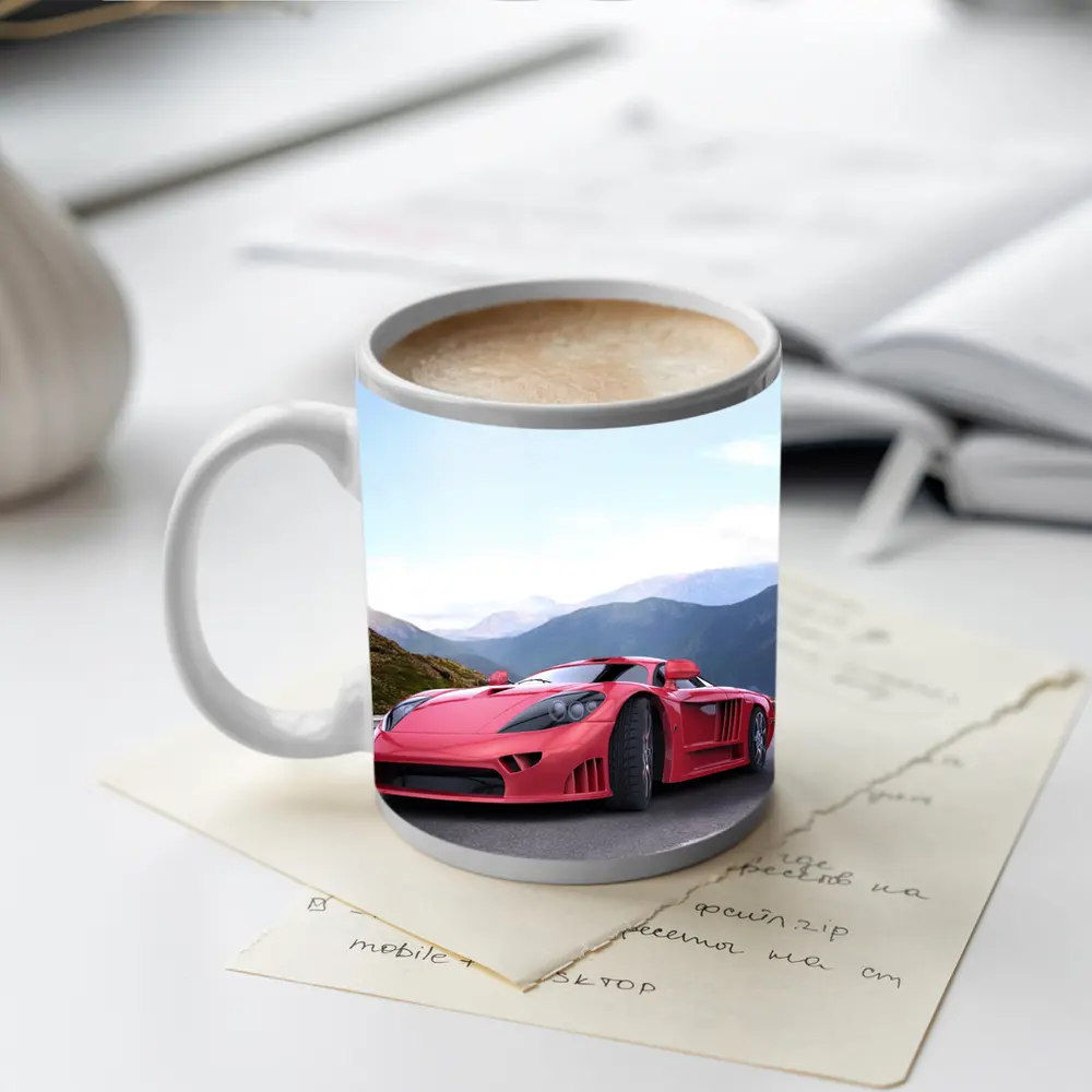 Saleen S7 Red Supercar Mountain Road – Mugs