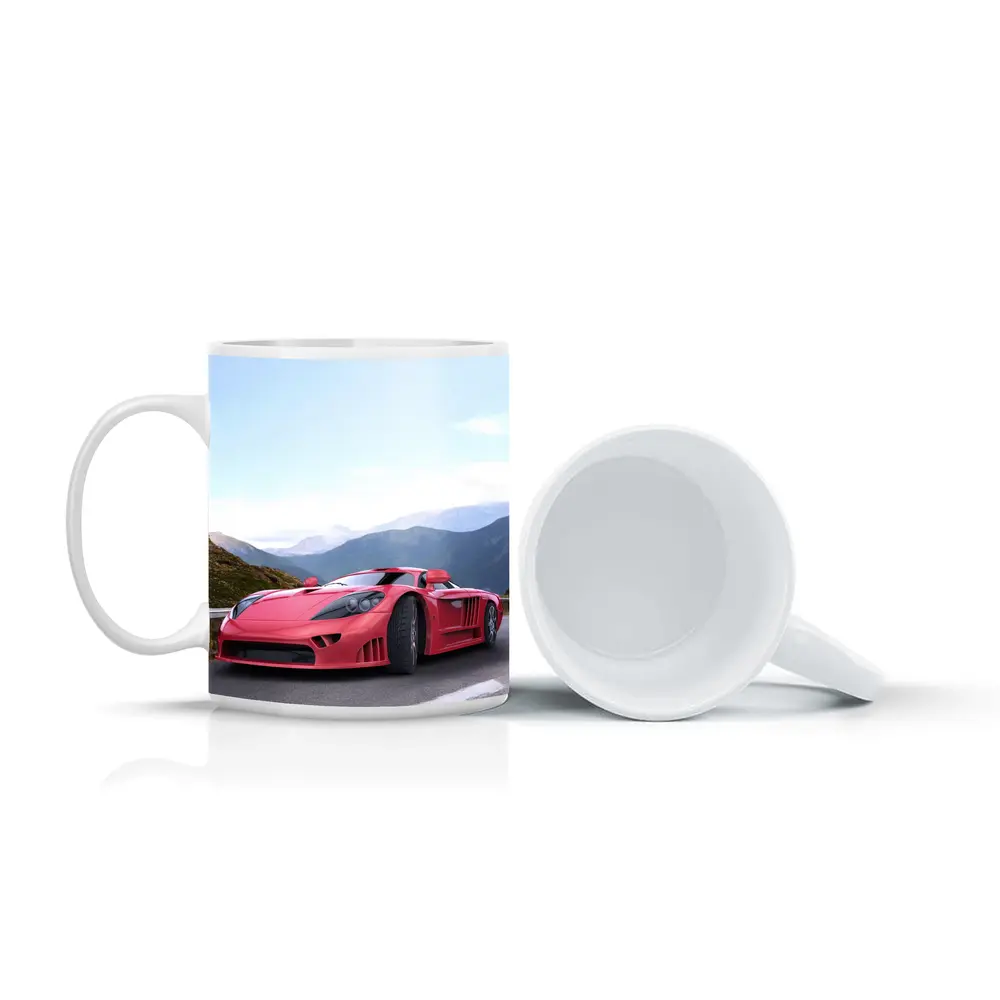 Saleen S7 Red Supercar Mountain Road – Mugs
