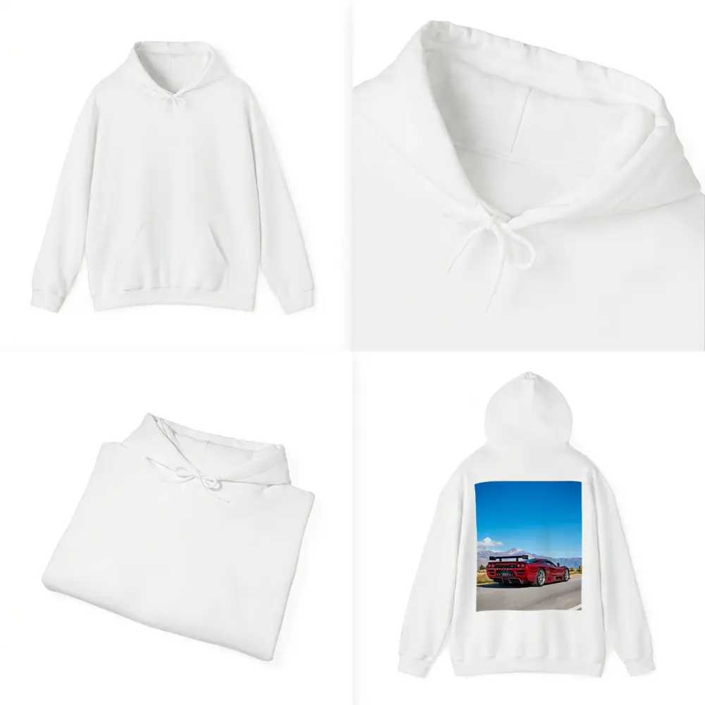 Saleen S7 Red Supercar Mountain Road – Hoodies