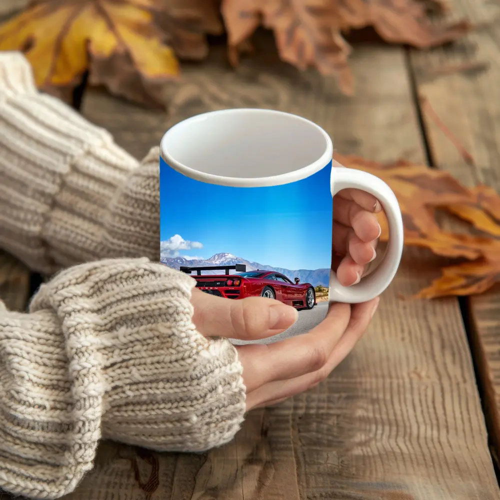 Saleen S7 Red Supercar Mountain Road – Mugs