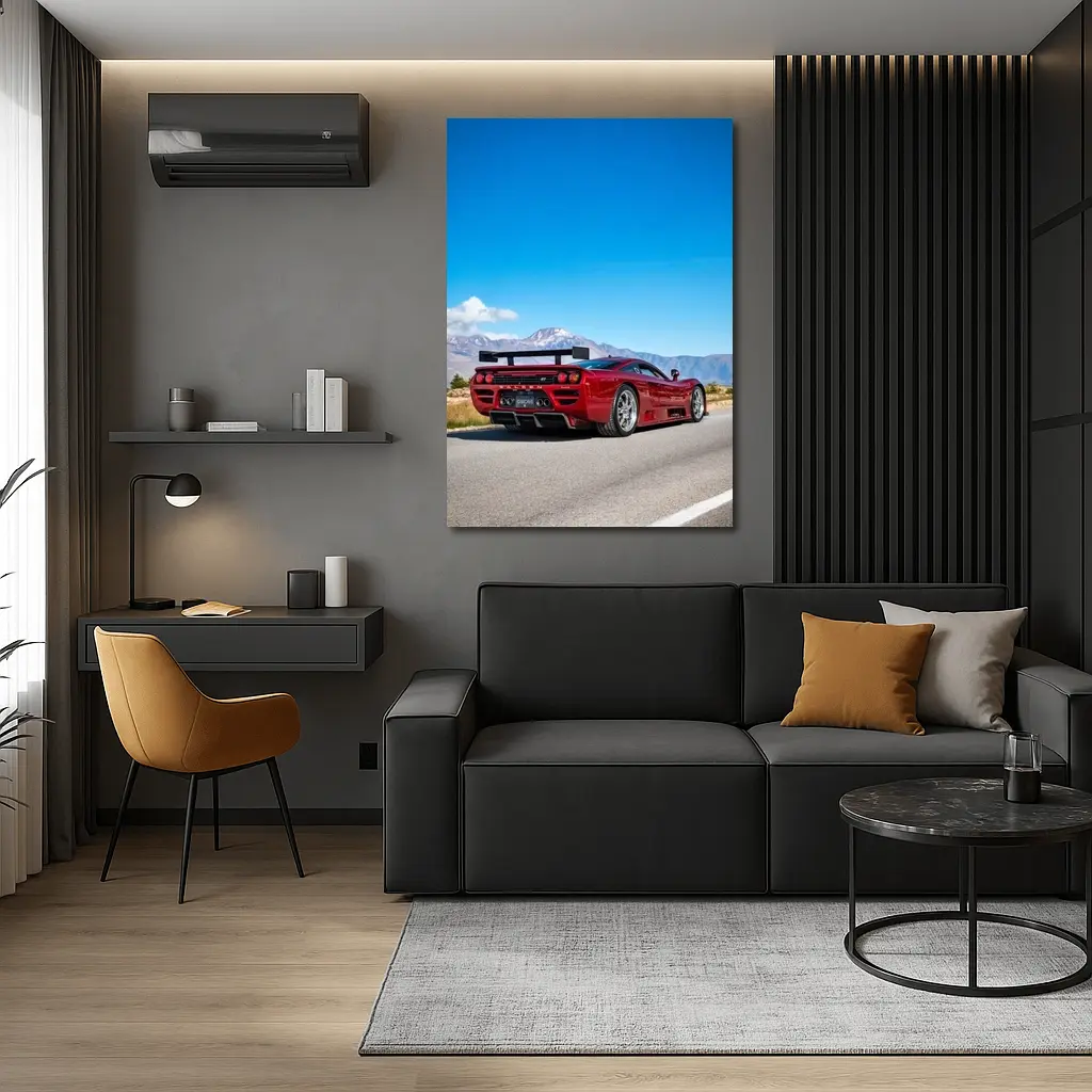 Saleen S7 Red Supercar Mountain Road – Wall Art