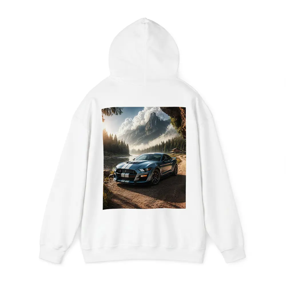 Ford Mustang Shelby GT500 Mountain Forest Scene – Hoodies