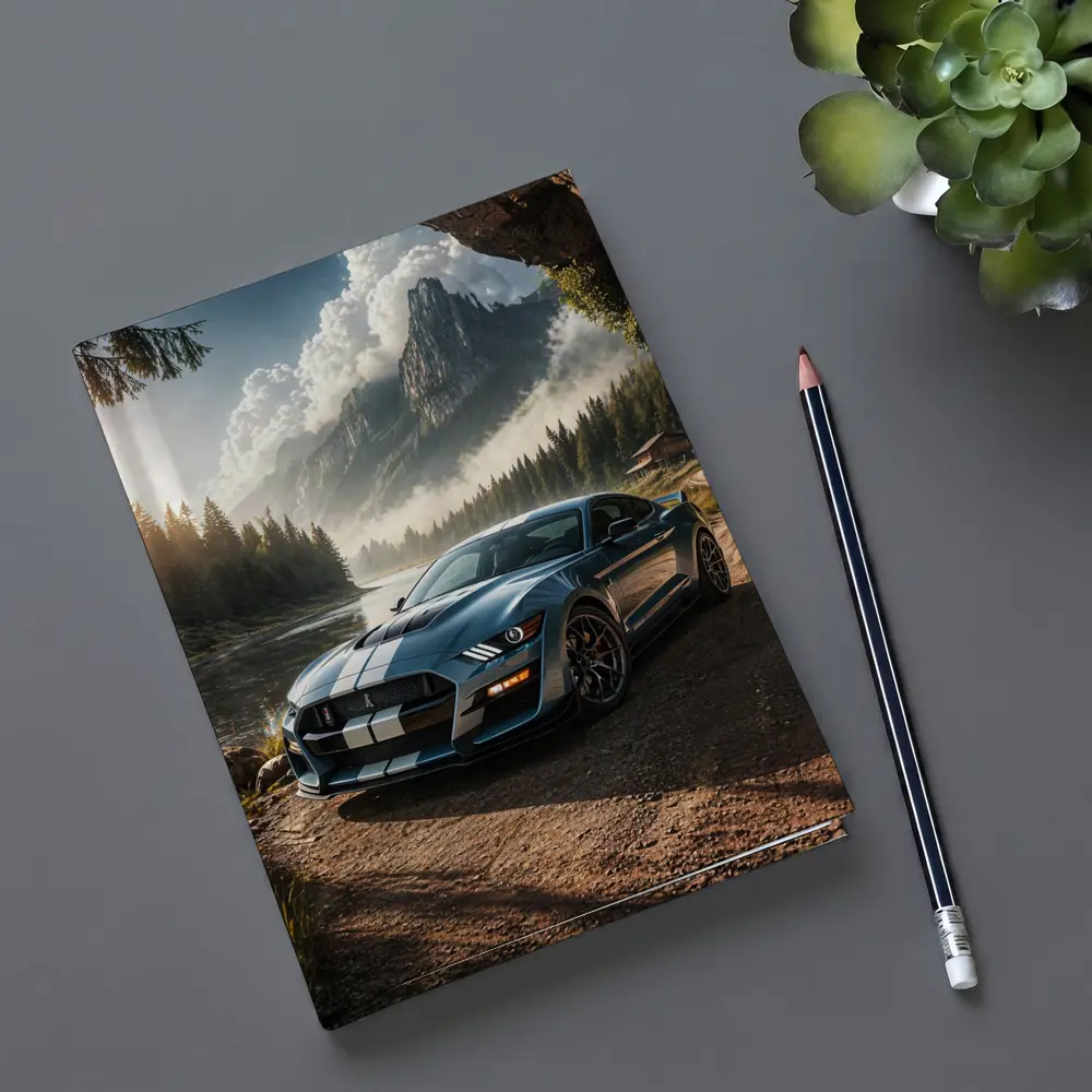 Ford Mustang Shelby GT500 Mountain Forest Scene – Notebooks