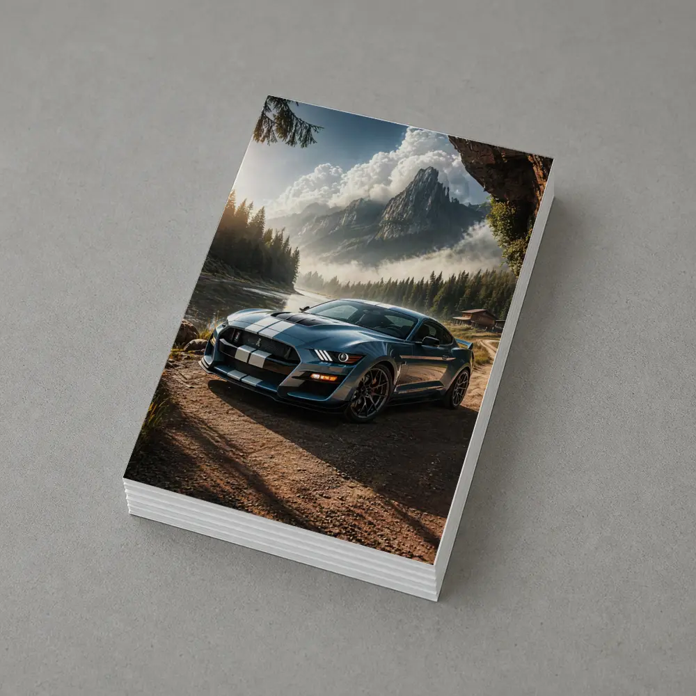 Ford Mustang Shelby GT500 Mountain Forest Scene – Postcards
