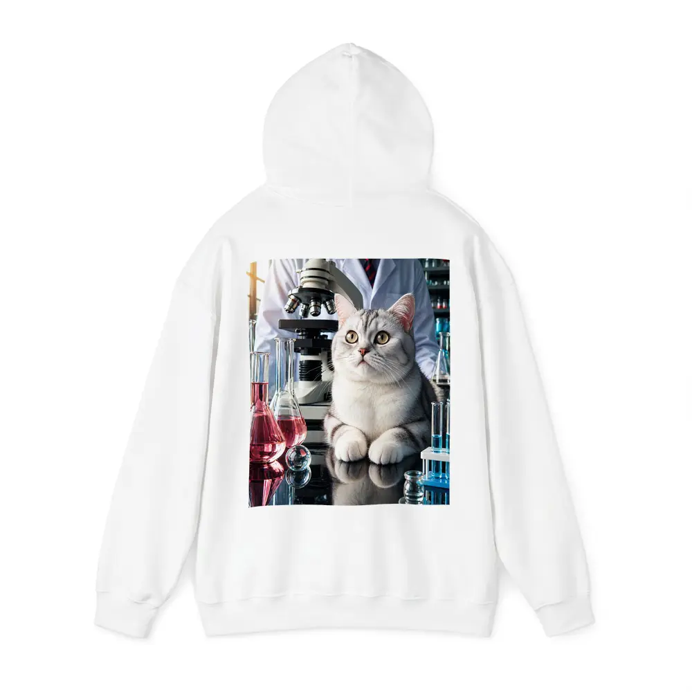British Shorthair Cat Science Laboratory Setting – Hoodies