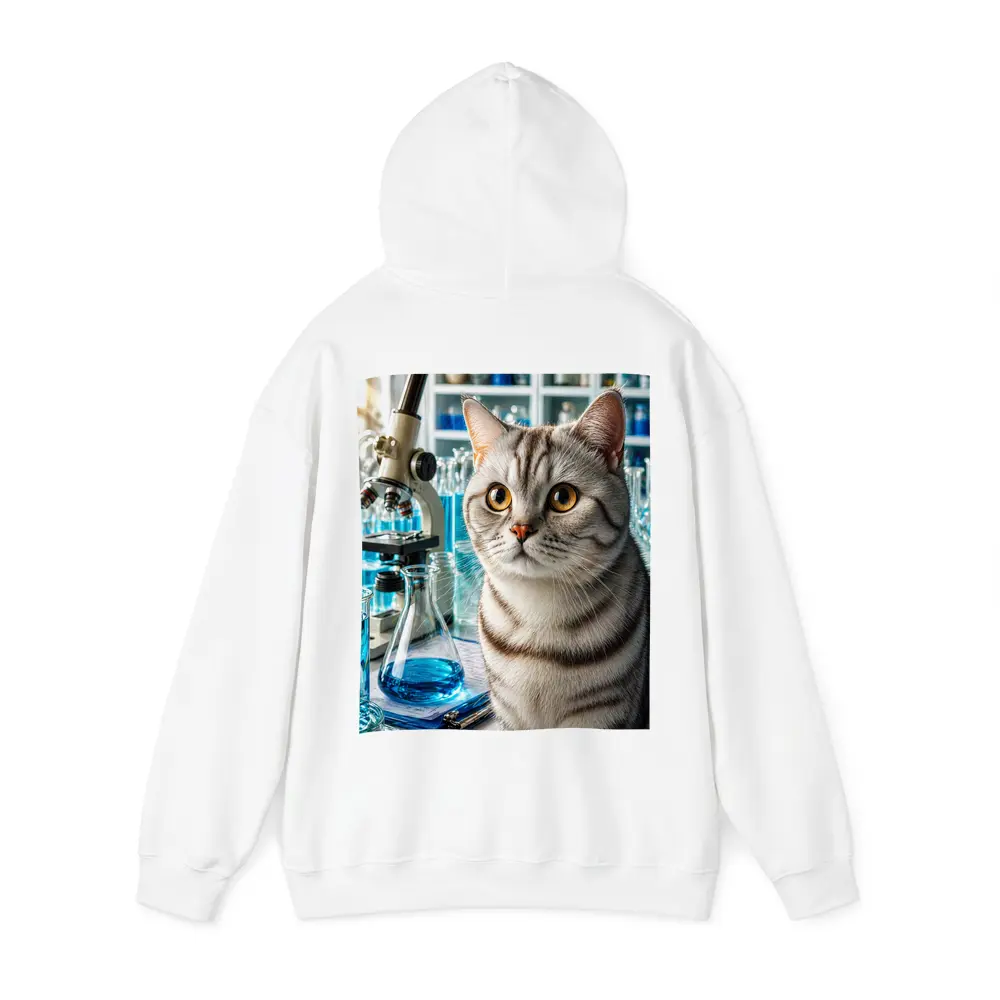 American Shorthair Cat Science Laboratory Setting – Hoodies